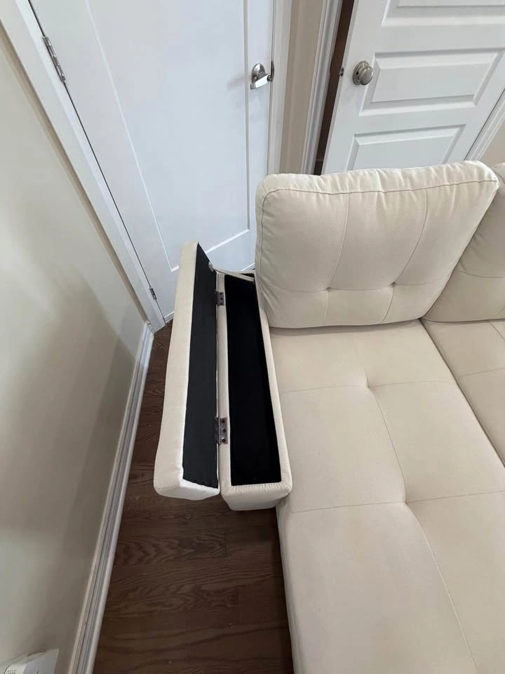 Sectional Sleeper Sofa with Storage, USB Charging & Cup Holders - photo 4