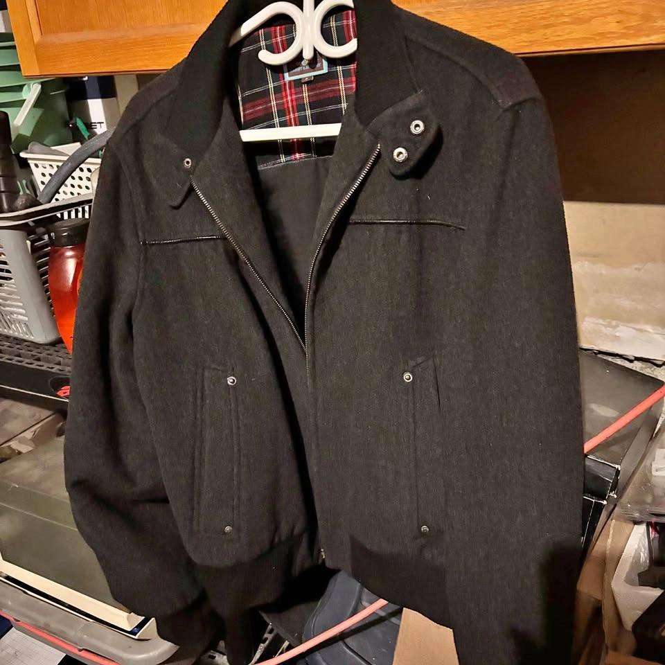 Abbot & Main Wool Blend Harrington Jacket