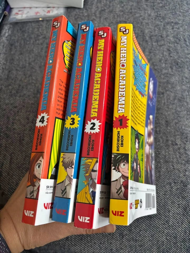 My Hero Academia books 1-4