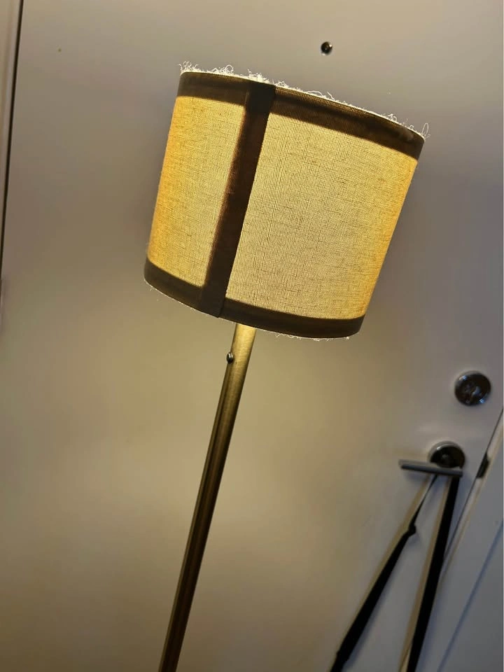 IKEA skaftet brass floor lamp - photo 2