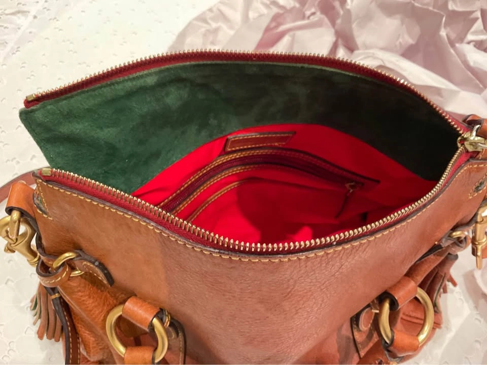 Ladies Dooney & Bourke Florentine Leather Tassel Satchel - photo 5