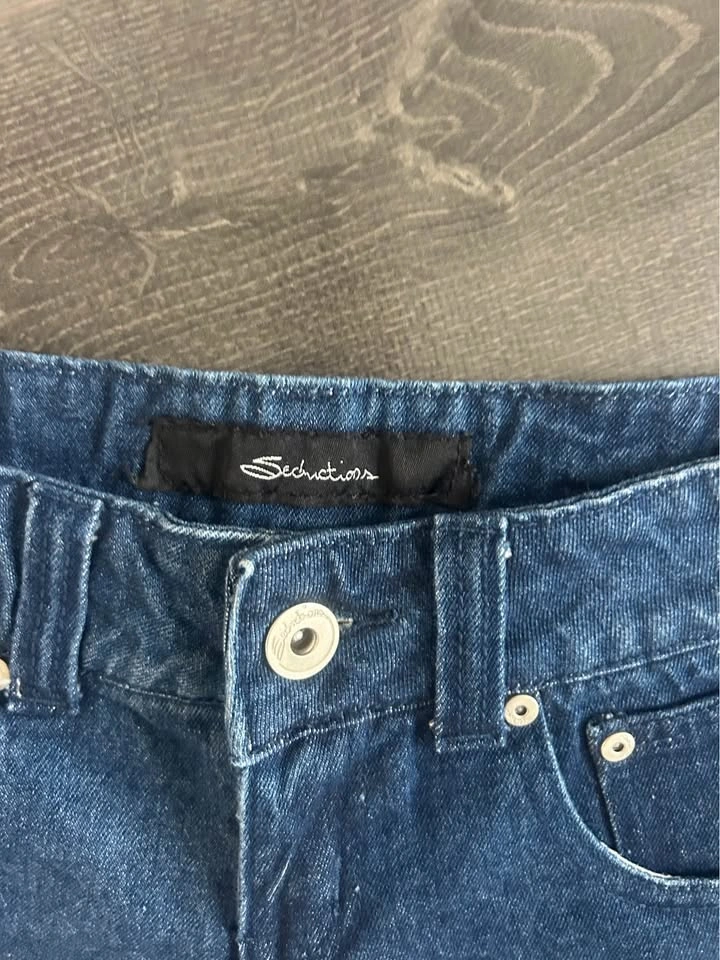 Seductions Vintage Y2K Denim Micro Shorts 2000s / Size 3 - photo 3