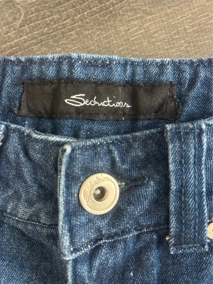Seductions Vintage Y2K Denim Micro Shorts 2000s / Size 3 - photo 4
