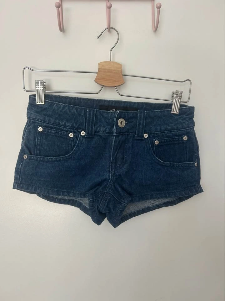 Seductions Vintage Y2K Denim Micro Shorts 2000s / Size 3 - photo 5
