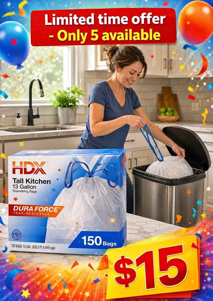 Huge 140 count trash bags $15
