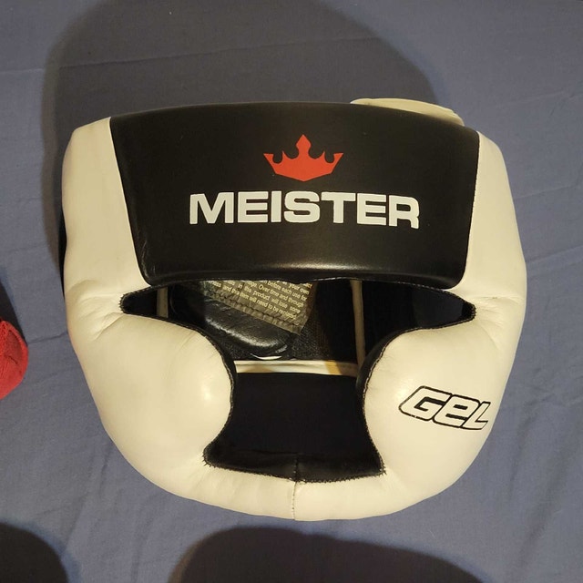 Boxing Headgear And Gloves Sparring Set - photo 2