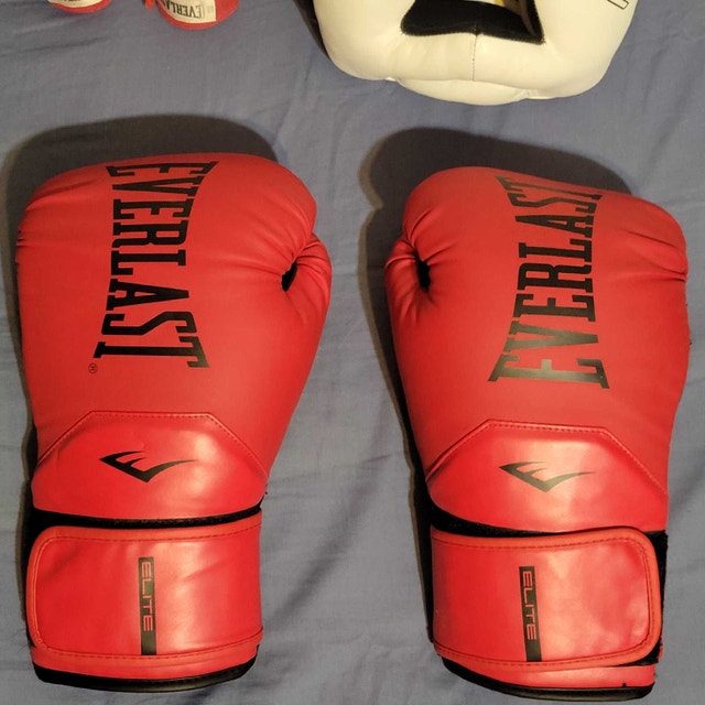 Boxing Headgear And Gloves Sparring Set - photo 3