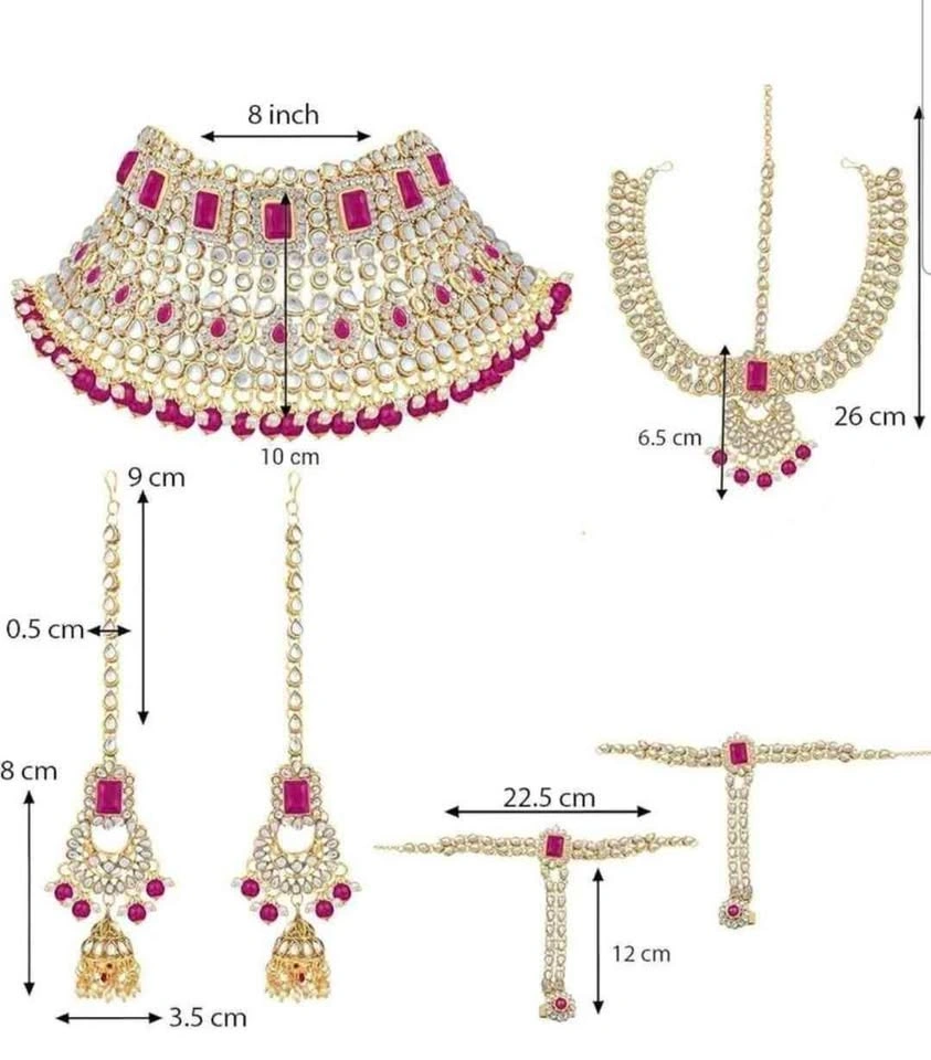 Aheli Indian Traditional Bridal Jewelry Set - photo 2