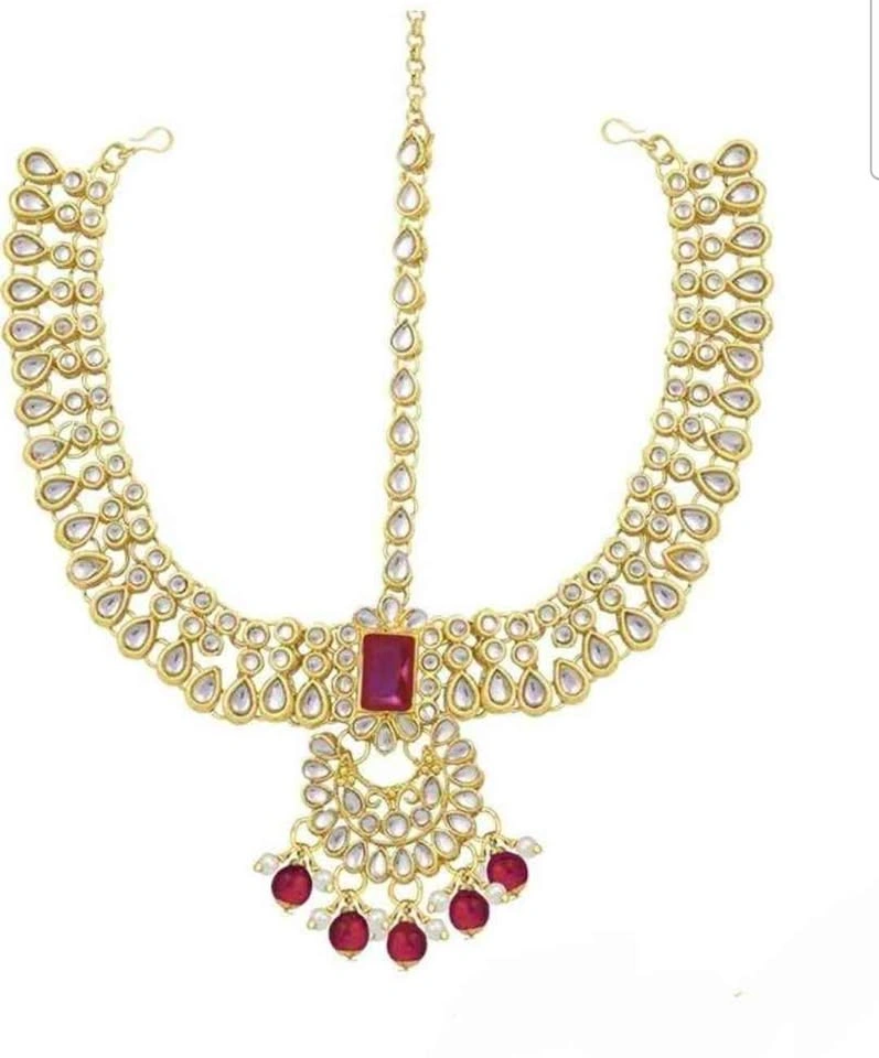 Aheli Indian Traditional Bridal Jewelry Set - photo 4