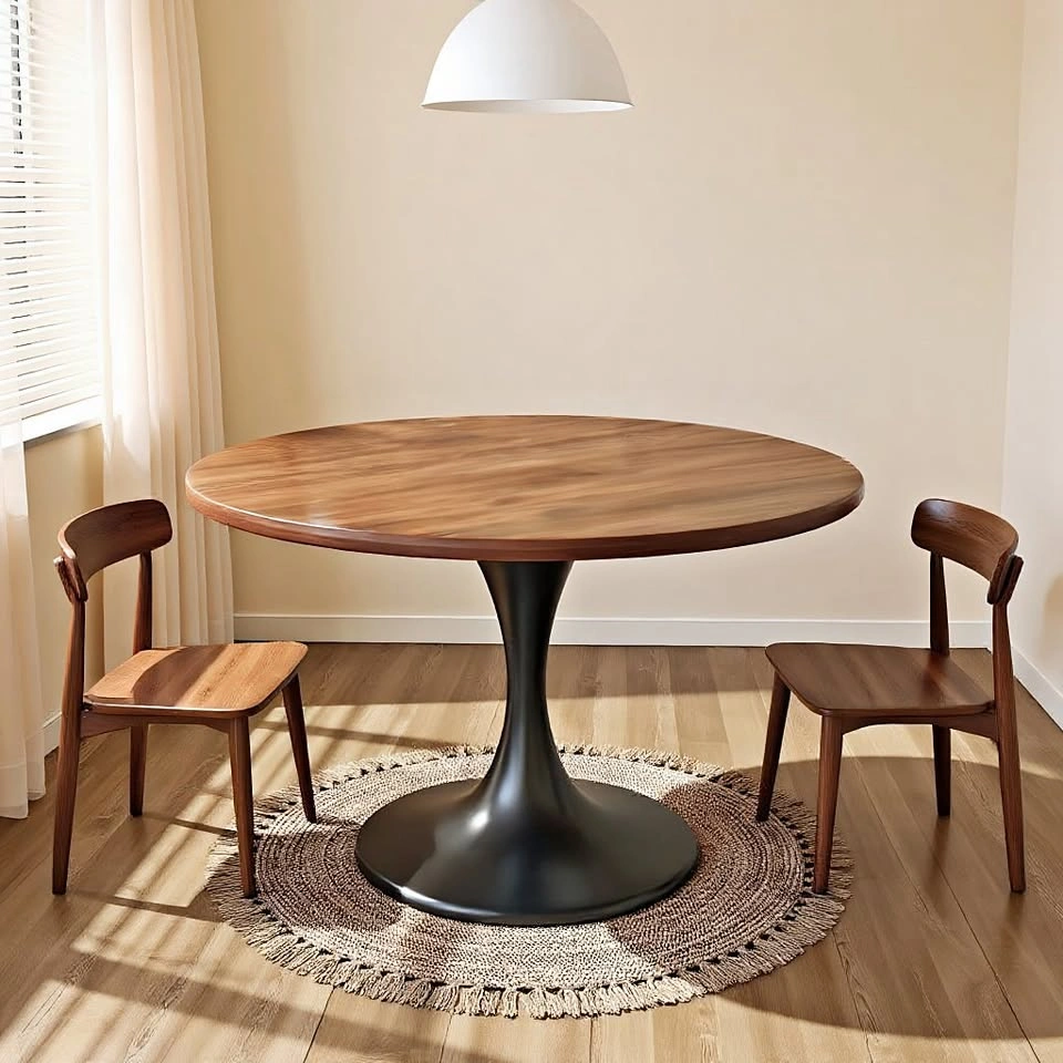 LDF021 A2097 Minimalist Modern Pedestal Dining Table