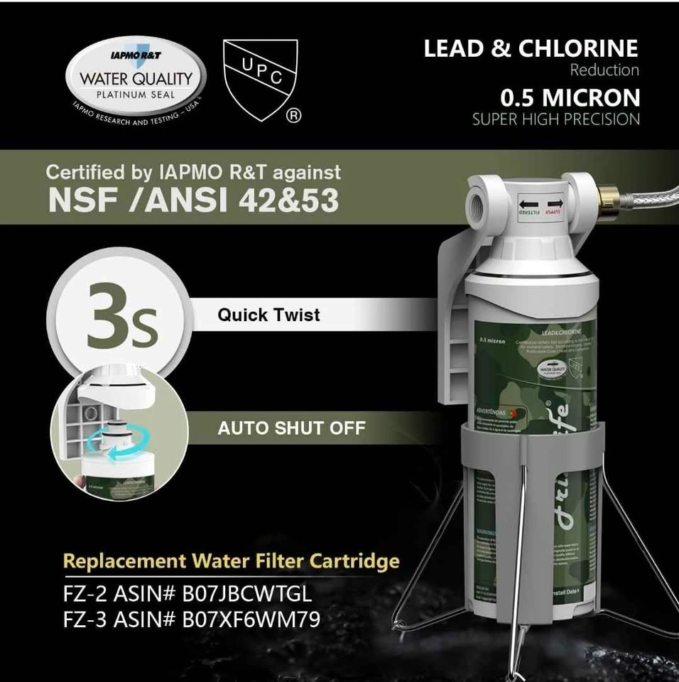 FRIZZLIFE RV Water Filter - Inline Hose Filter - photo 2