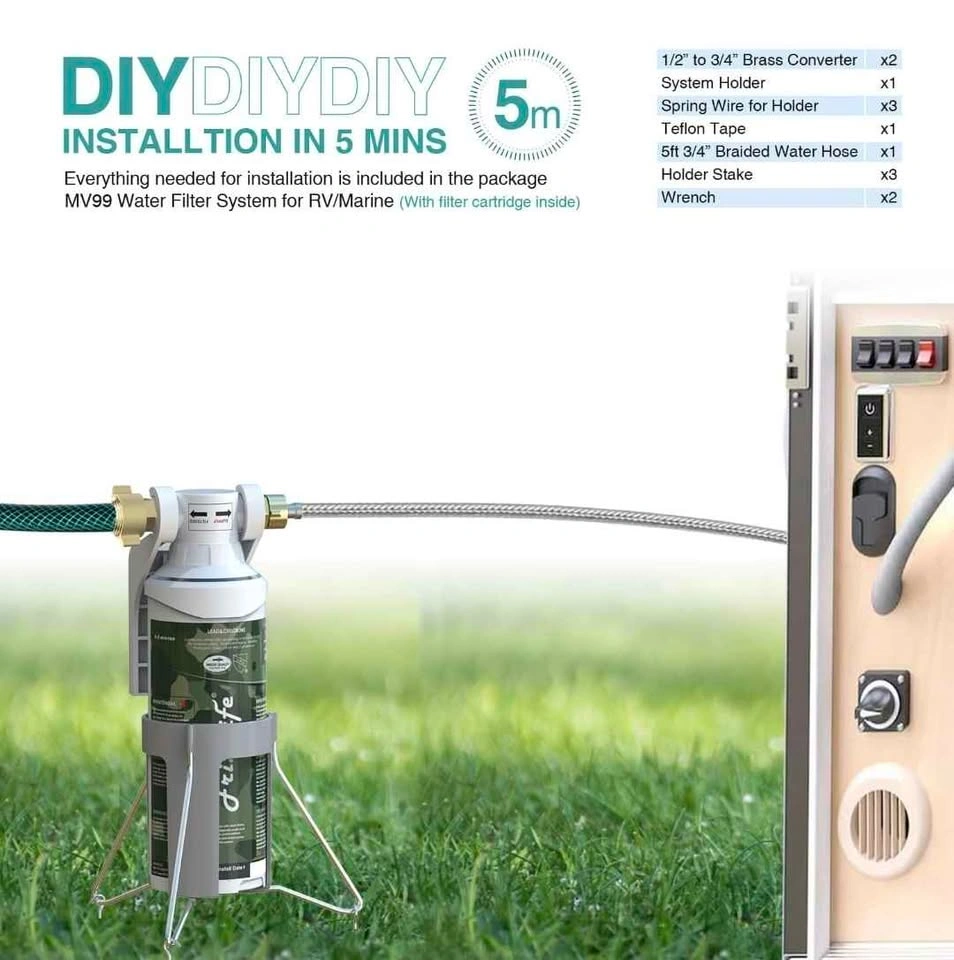 FRIZZLIFE RV Water Filter - Inline Hose Filter - photo 3