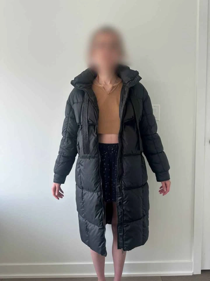 Black Warm Winter Coat - photo 2