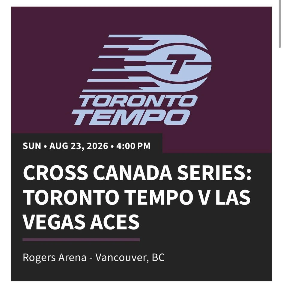 1x WNBA Game Ticket - LOWER BOWL Rogers Arena (Aug 23) - photo 2