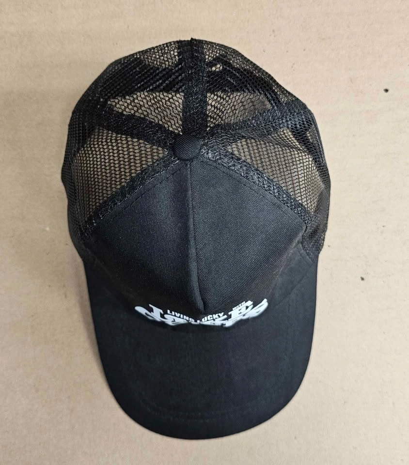 Luke Combs "Living Lucky" Black Mesh Trucker Hat - photo 4