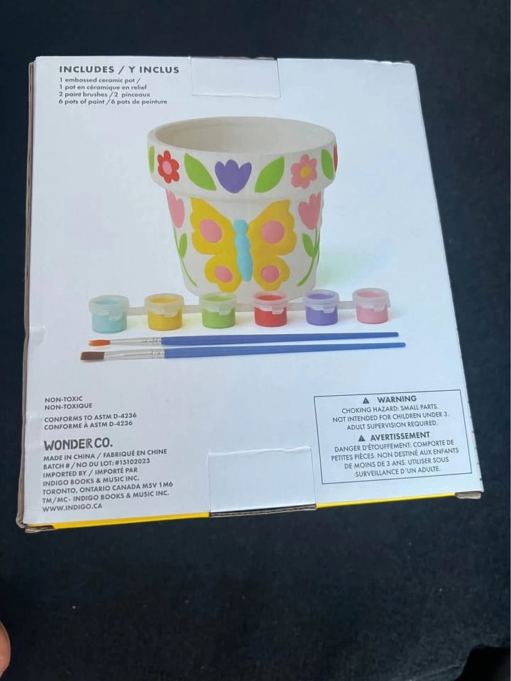 Brand New Wonder Co. Paint Your Own Ceramic Pot Kit - photo 2