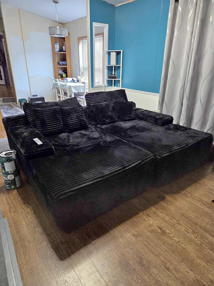 Plush Couch - Double Lounge Chaise