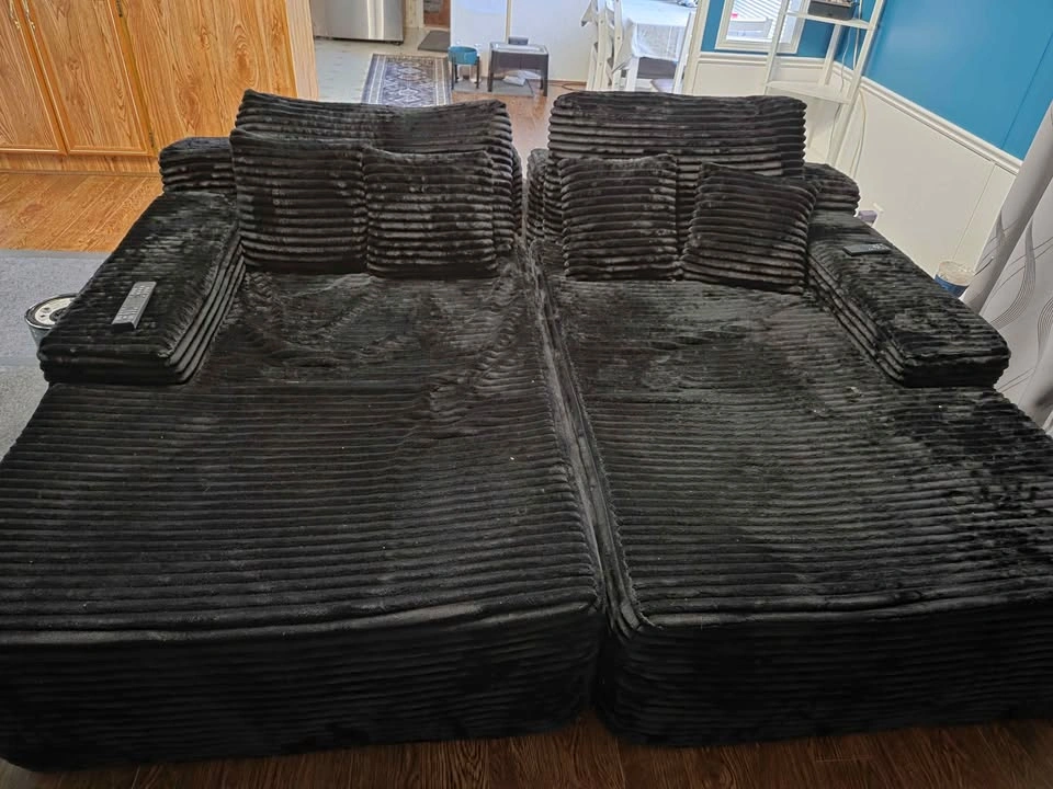 Plush Couch - Double Lounge Chaise - photo 3