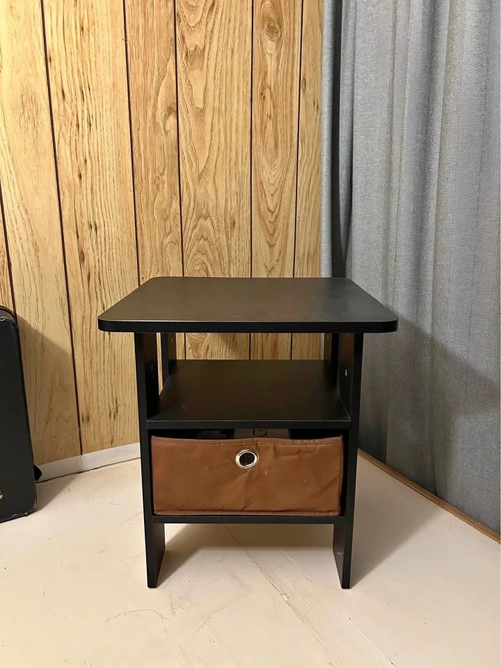 Small black nightstand
