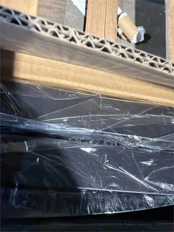 King Size Bed Frame with 2-Tier Storage Headboard and LED Lights - photo 4