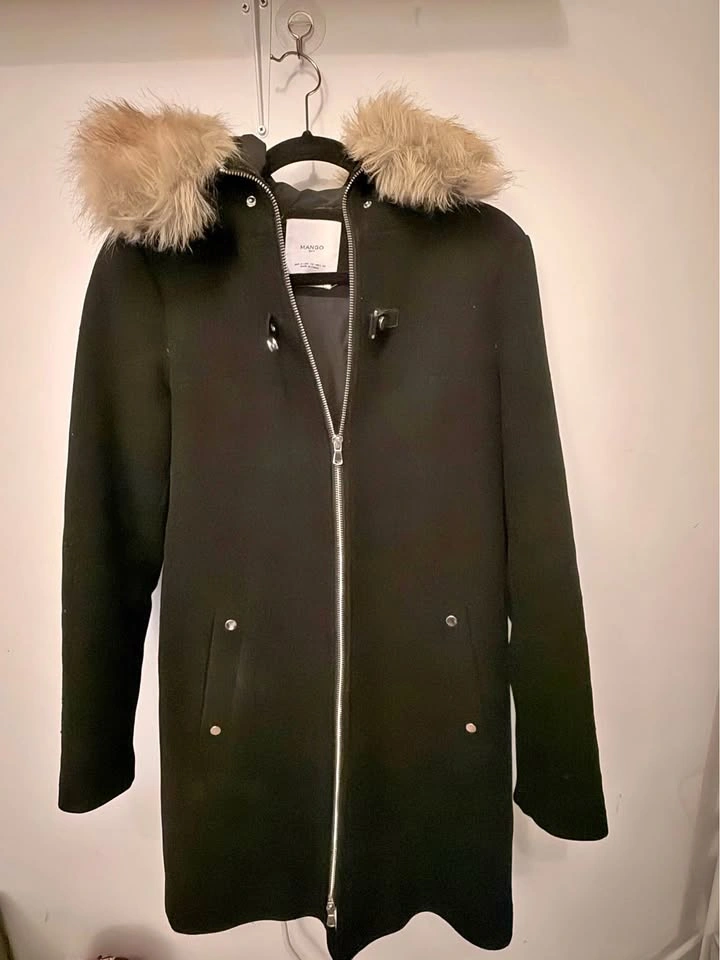 Mango Women Black Coat