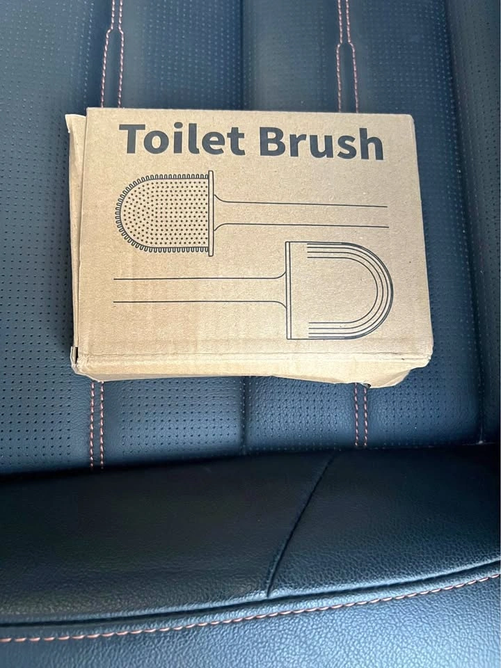 Brand New Silicone Toilet Brush and Holder Set