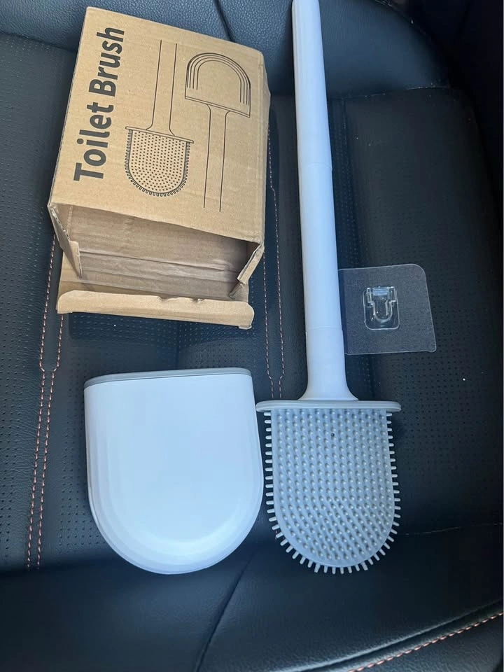 Brand New Silicone Toilet Brush and Holder Set - photo 2