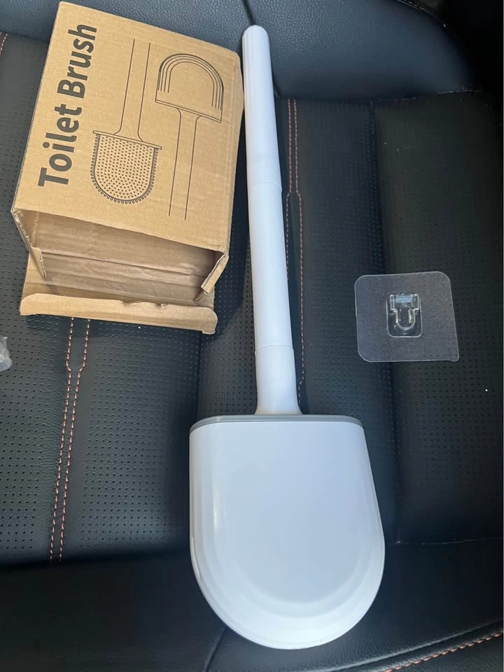 Brand New Silicone Toilet Brush and Holder Set - photo 3