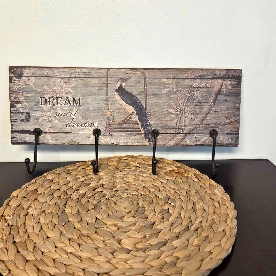 Vintage Style Bird Wall Hook Rack