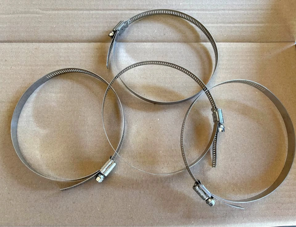 4 pcs. Breeze 316 Stainless Steel Hose Clamps