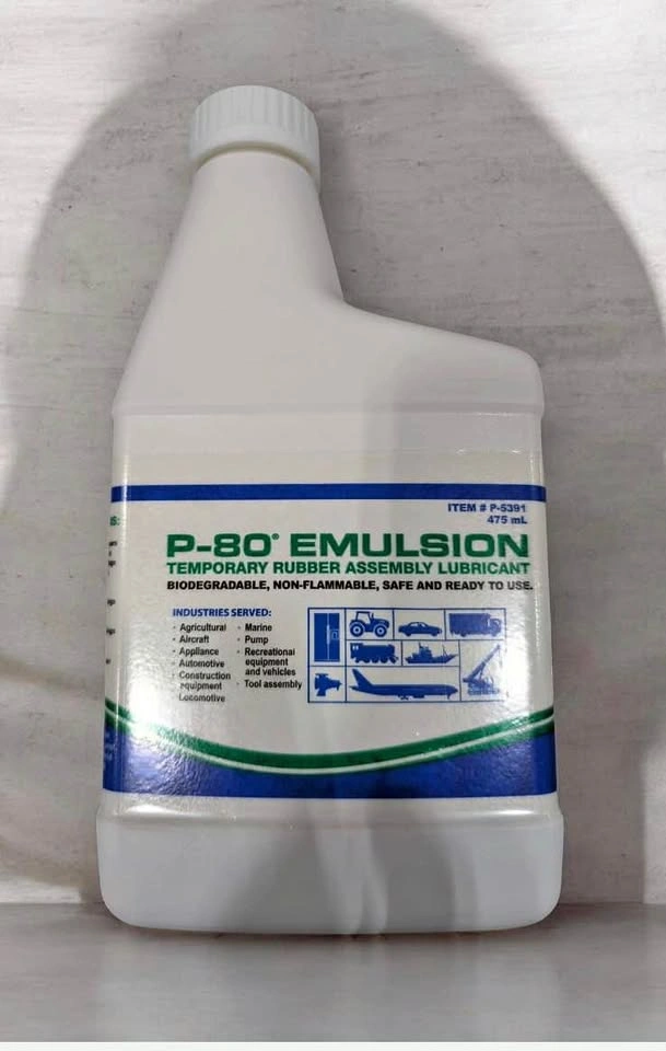 P-80 Emulsion Temporary Rubber Assembly Lubricant New