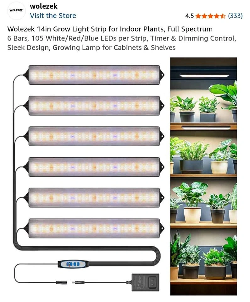 4 Light Plant Grow Light Kit - New