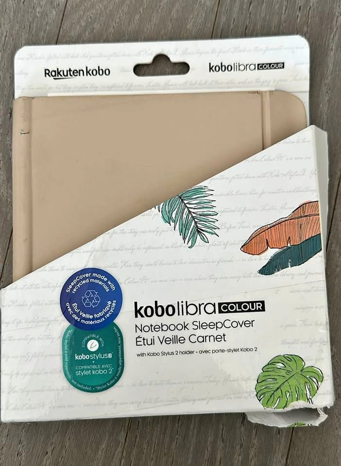 Kobo Libra Colour SleepCover Case, Sand Beige Notebook
