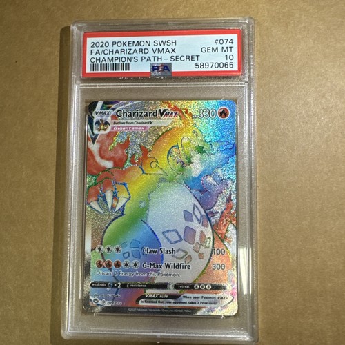 2020 Pokemon Champion's Path Charizard VMAX FA #74 PSA 10
