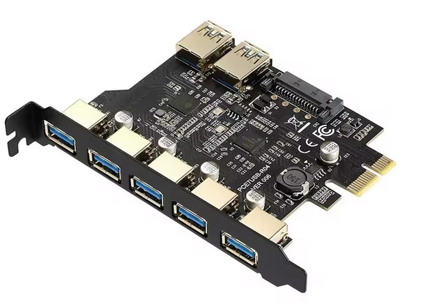 PCE7USB-04 | 5 Port USB 3.0 PCIe Expansion Adapter - photo 2