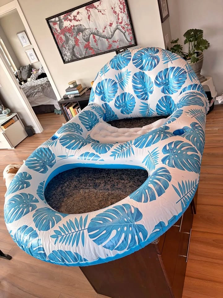 Oversized Tropical Inflatable Pool Float / Lounger