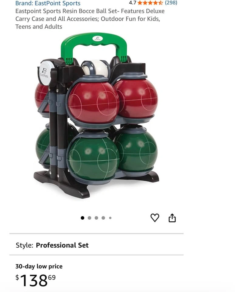 EastPoint Sports Professional Tournament Bocce Ball Set - photo 4