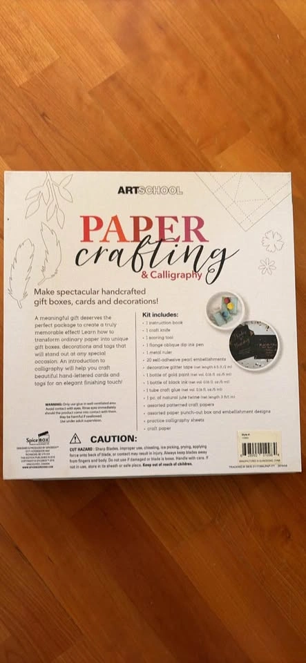 NEW Spice box Paper Crafting and Calligraphy Set Artschool - photo 2