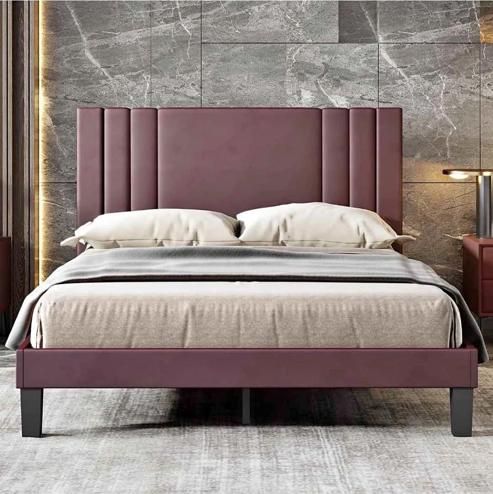 Queen Size Bed Frame Leather Brand New