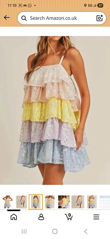 Colorful sequence dress Brand new
