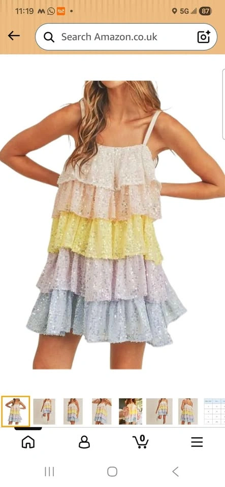 Colorful sequence dress Brand new - photo 2