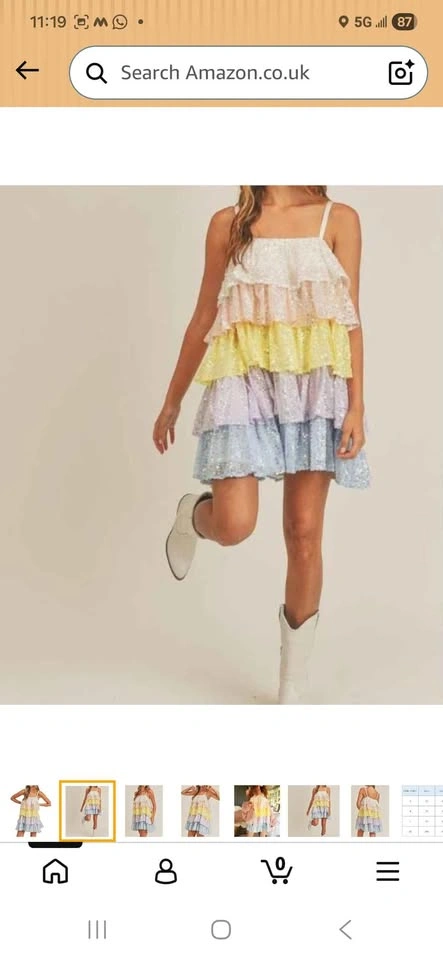 Colorful sequence dress Brand new - photo 3