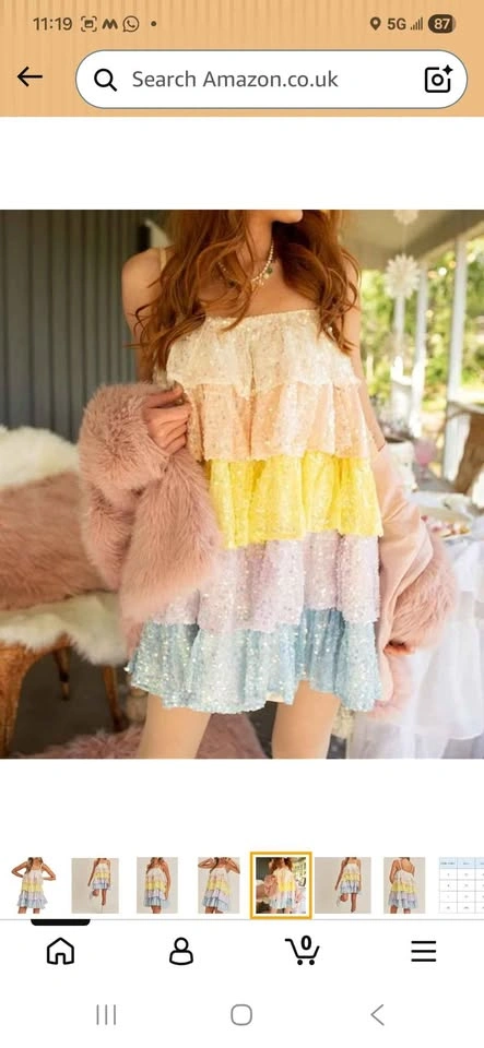 Colorful sequence dress Brand new - photo 4