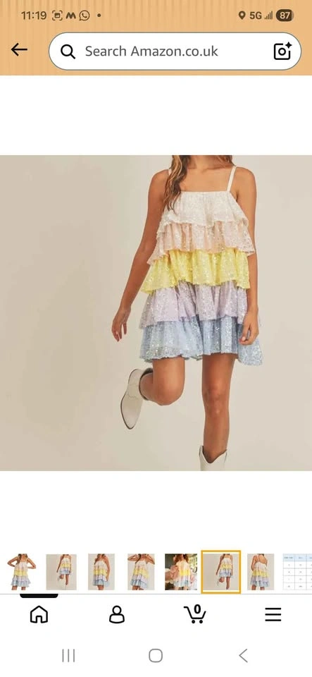 Colorful sequence dress Brand new - photo 5