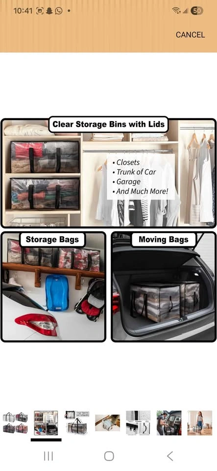 Clear Moving Bags Brand new - photo 2