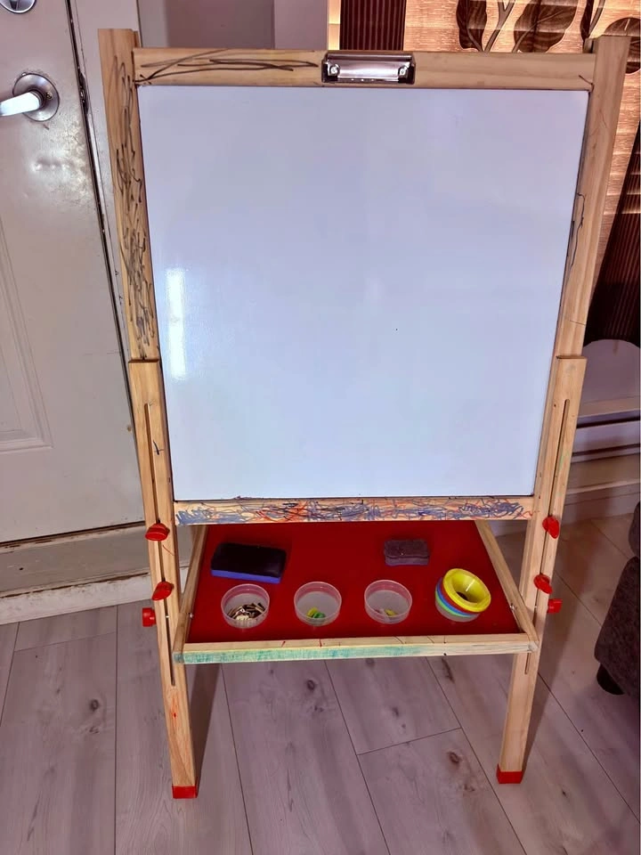 Wooden Double-Sided Kids Art Easel