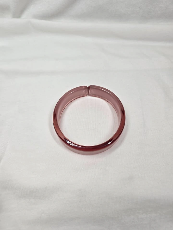 New Pink Acrylic Bangle Bracelet - photo 3