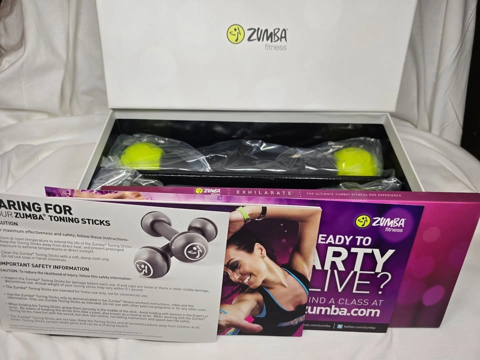 Zumba Workout DVD Set with NIB Weights and ALL DVDs! - photo 2