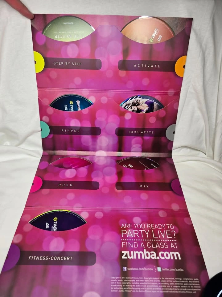 Zumba Workout DVD Set with NIB Weights and ALL DVDs! - photo 3