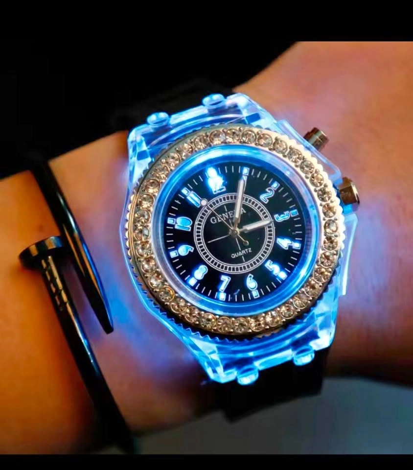 LED Light Flash Luminous Silicone Fashion Watch